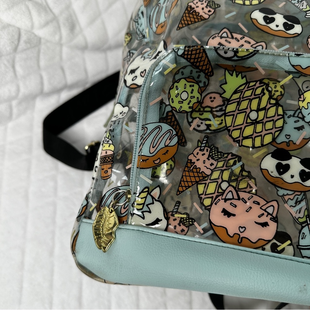Betsey Johnson Clear Medium Backpack Transparent … - image 3